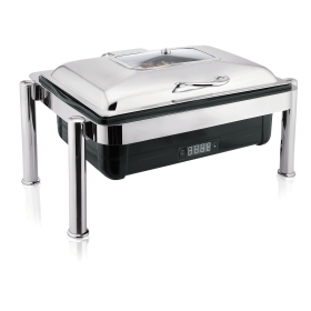 Chafing dish électrique sur pieds avec affichage digital - GN 1/1