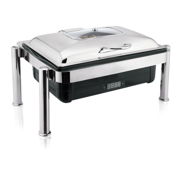 Chafing dish électrique sur pieds avec affichage digital - GN 1/1