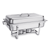 Chafing dish inox avec 2 emplacements brûleurs - GN 1/1
