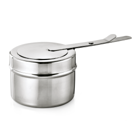 Récipient en acier chrome-nickel pour chafing dish - Avec couvercle (lot de 6)