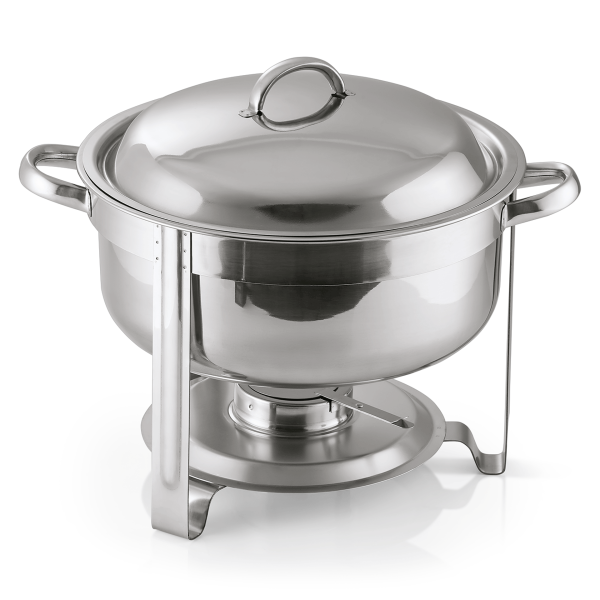 Chafing dish soupière inox chromé - Ø 33 cm - 7,5 L