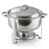 Chafing dish soupière inox chromé - Ø 33 cm - 7,5 L
