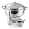 Chafing dish soupière inox chromé - Ø 33 cm - 7,5 L