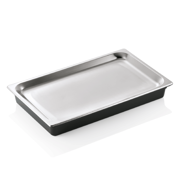 Bac de refroidissement acier chrome-nickel et polycarbonate - GN 1/1
