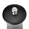 Moulin à sel cylindrique en bois noir - 15 cm