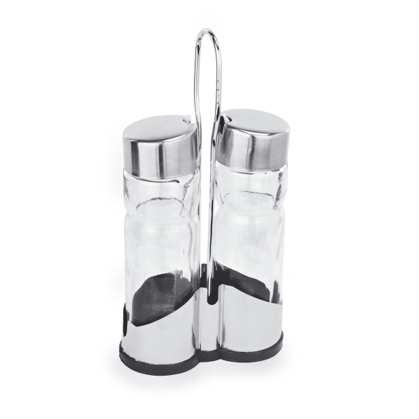 Ménagère 2 pièces verre et inox - 20 cm