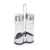 Ménagère 2 pièces verre et inox - 20 cm
