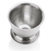 Coquetier en acier chrome-nickel avec fond percé - Hauteur 4 cm (lot de 6)