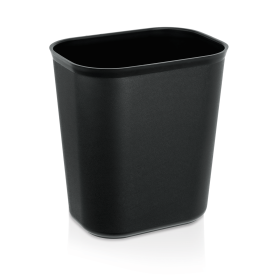 Corbeille à papier en polypropylène noir - 28,5 x 20,5 - Hauteur 31 cm