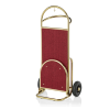 Diable à bagages titane or - 61 x 70 cm - Tapis rouge - Max 80 kg