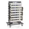 Chariot de transport pour poteaux de sécurité avec tubes de protection - 120 x 80 cm
