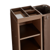 Chariot de service de chambre - 85 x 45 cm - Structure acier laqué - 1 sac 70 L