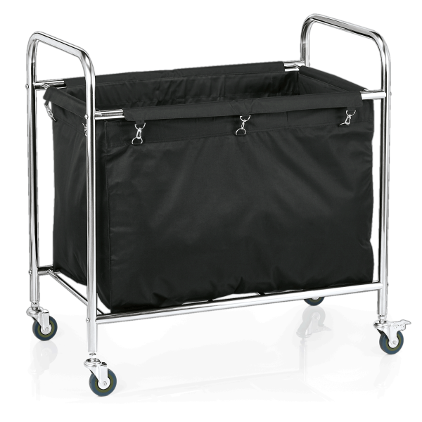 Chariot à linge - 90 x 54 cm - Sac noir 220 L