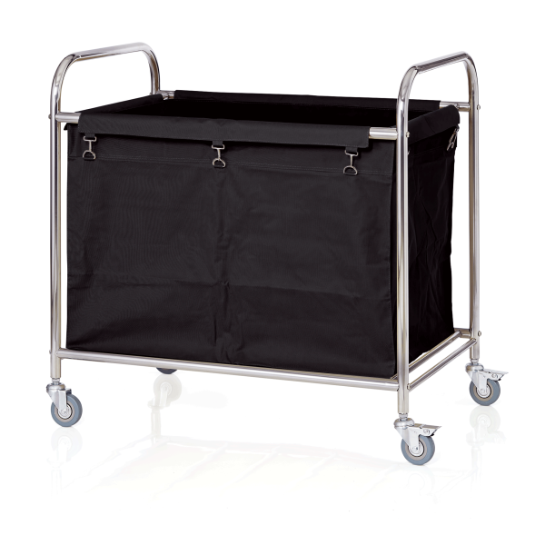 Chariot à linge - 90 x 54 cm - Sac noir 220 L