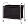 Chariot à linge - 90 x 54 cm - Sac noir 220 L