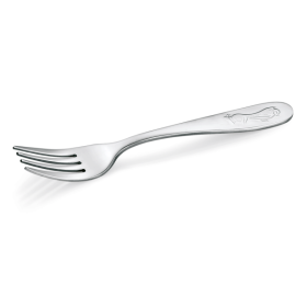 Fourchette pour enfant inox 18/10 - Motif Pingouin (lot de 12)