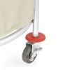 Chariot à linge rond - Ø 60 x 80 cm - Sac beige 150 L