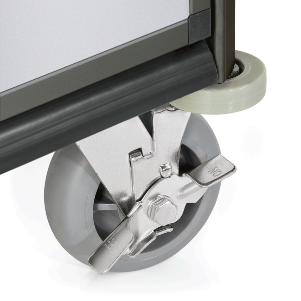 Chariot minibar en aluminium et MDF - 85 x 60 cm