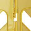Barrière mobile en plastique jaune - Extensible jusqu’à 4 m - Hauteur 100 cm