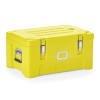 Bac de transport thermique GN 1/1 en polyéthylène jaune - 63 x 43 x 31 cm