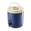 Distributeur isotherme bleu à robinet - 12 L - Ø 30 × H 33 cm