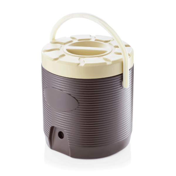 Distributeur de boissons isotherme marron - 12 L - Ø 30 cm