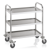 Petit chariot inox de service 3 étagères