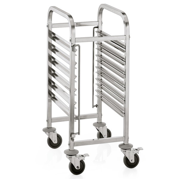 Échelle GN 1/1 inox chromé - 6 bacs GN ou 12 plateaux GN