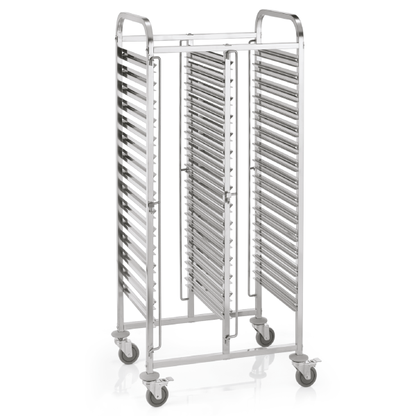 Échelle GN 1/1 inox chromé - 30 bacs GN ou 60 plateaux GN