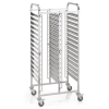 Échelle GN 1/1 inox chromé - 30 bacs GN ou 60 plateaux GN