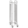 Échelle GN 1/1 inox chromé, en forme de Z - 15 bacs GN ou 30 plateaux GN