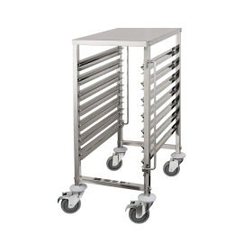 Échelle GN 1/1 inox chromé - 7 bacs GN ou 14 plateaux GN