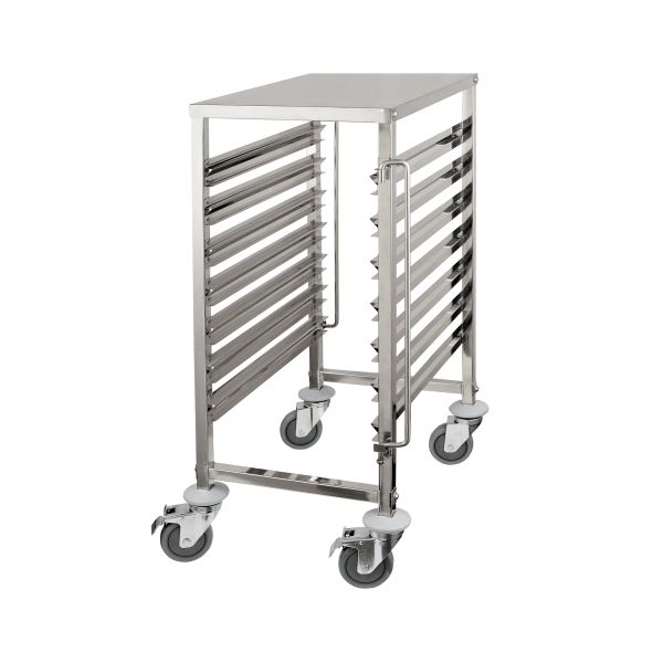 Échelle GN 1/1 inox chromé - 7 bacs GN ou 14 plateaux GN