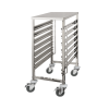 Échelle GN 1/1 inox chromé - 7 bacs GN ou 14 plateaux GN