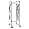 Échelle GN 2/1 inox chromé - 15 bacs GN ou 30 plateaux GN