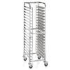 Échelle inox chromé pour 18 plaques de pâtisserie de 60 x 40 cm
