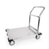 Chariot à plate-forme inox - 91,5 x 51 cm
