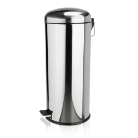 Poubelle inox à pédale - 30 L - Insert galvanisé