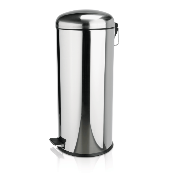Poubelle inox à pédale - 30 L - Insert galvanisé
