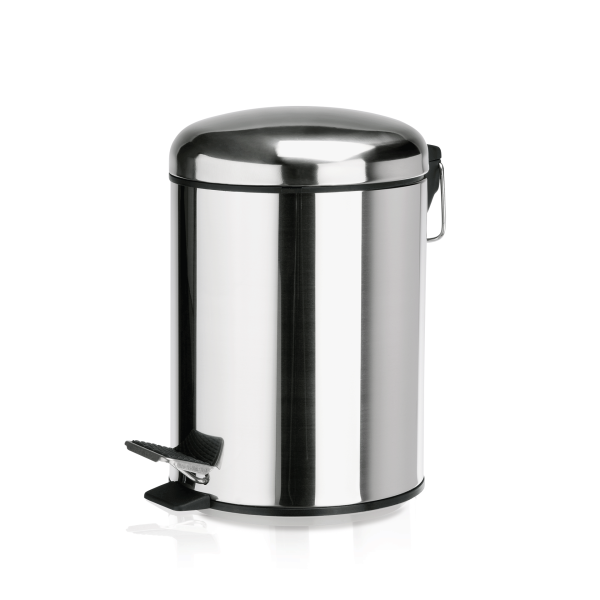 Poubelle inox à pédale - 3 L - Ø 17 cm