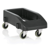 Trolley de transport en polypropylène - 58 x 28 cm - 4 roulettes pivotantes