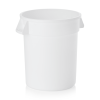 Fût alimentaire en polypropylène - 76 L - Ø 49 cm - Avec couvercle et roulettes