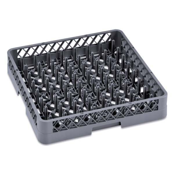 Panier de lavage pour assiettes en polypropylène - 50 x 50 cm - 64 supports