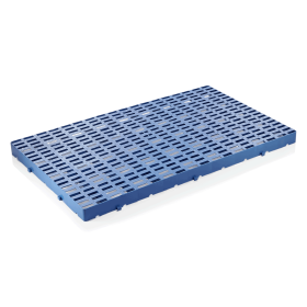 Caillebotis modulaire en HDPE bleu - 98,5 x 59 cm