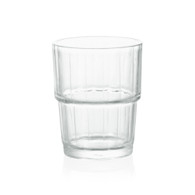 Verre empilable en verre trempé - 200 ml (lot de 6)