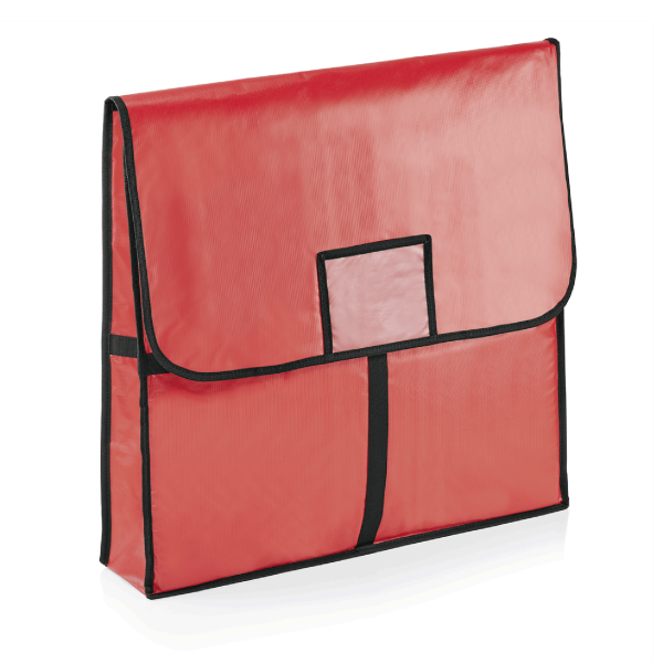 Sac isotherme rouge avec doublure aluminium - 2 pizzas Ø 55 cm