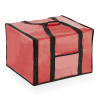 Sac isotherme rouge avec doublure aluminium - 6 pizzas Ø 45 cm