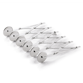 Rouleau inox coupe-pâte extensible - 6 roulettes