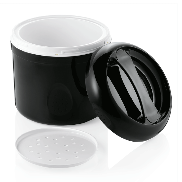 Seau à glace en polypropylène noir - 4 L