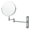 Miroir de courtoisie chromé mural - Ø 20 - Hauteur 39 cm
